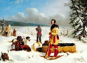 The Surveyor: Portrait of Captain John Henry Lefroy or Scene in the Northwest, Paul Kane